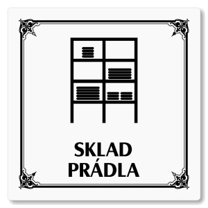 Sklad prádla, 118x118mm, bílá, Nebraska